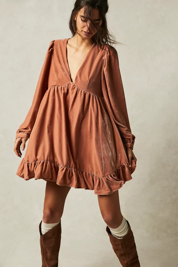 Free People Estella Velvet Mini