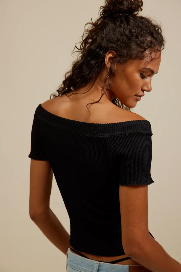 Free People Ribbed Off Shoulder - Image 2