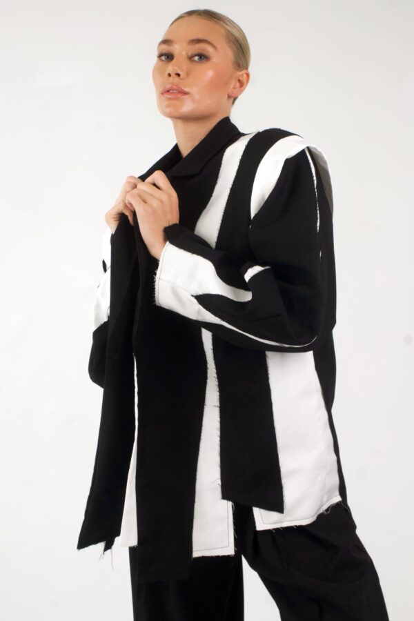 Svart Studio bessy Two Tone Blazer - Image 2