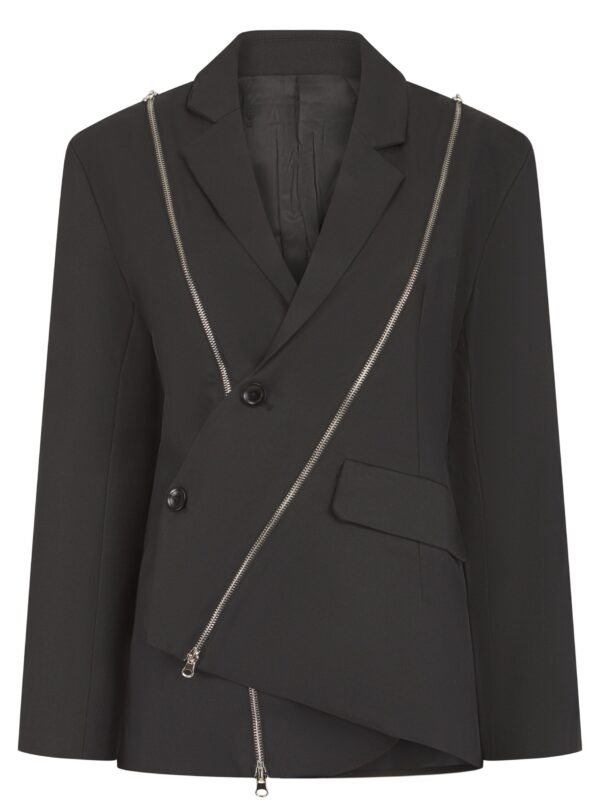 Svart Studio Rally Zip Blazer - Image 3
