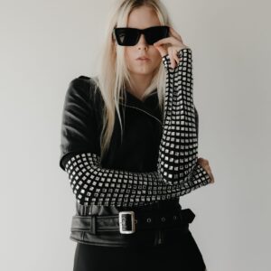 Svart Studio Sylvia Leather Biker Jacket