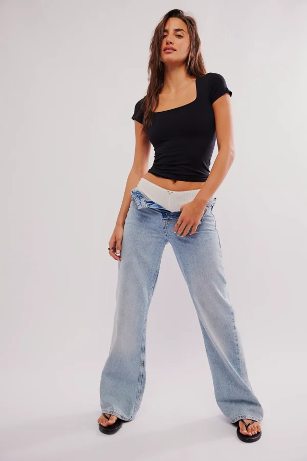 Free People Clean Lines Baby Tee - Image 4