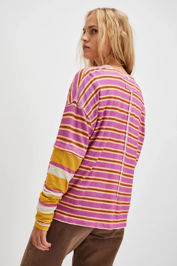 Free People Nina Stripe Long Sleeve - Image 4