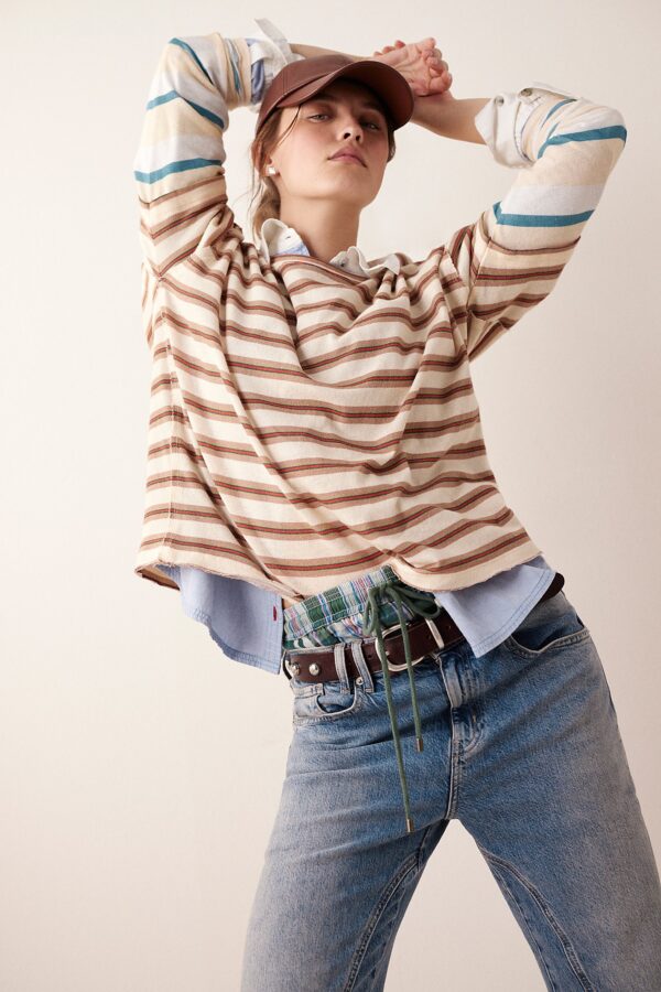 Free People Nina Stripe Long Sleeve - Image 3