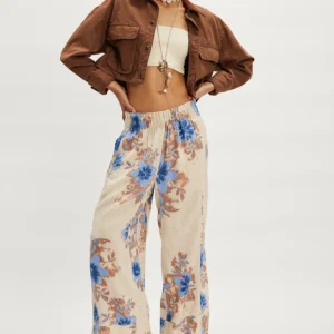 Free People Days End Printed Linen