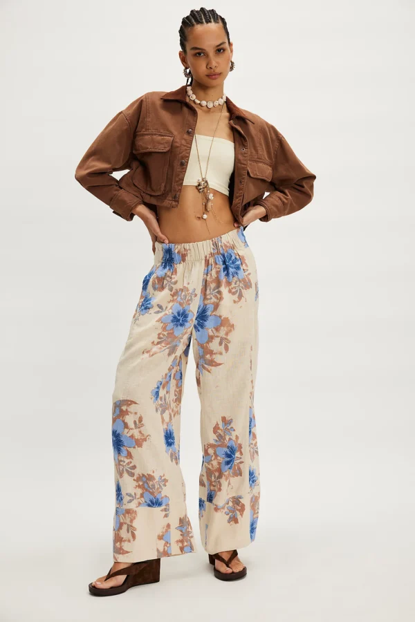 Free People Days End Printed Linen