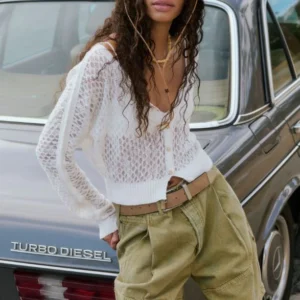 Free People Maris Fine Gauge Cardi