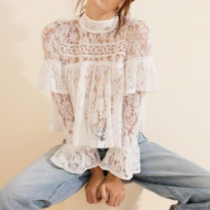Free People Lilabeth Lace Top